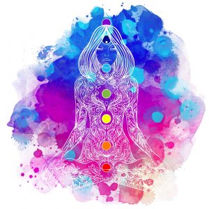 Chakra Yoga Woman Meditation Art Aura
